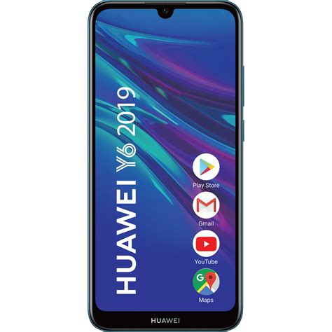 Смартфон Huawei Y6 2019, Dual SIM, 32GB, 4G, Sapphire Blue - eMAG.bg