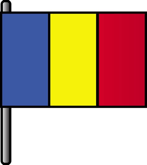Romania Flag Icon In Flat Style 24219242 Vector Art At Vecteezy