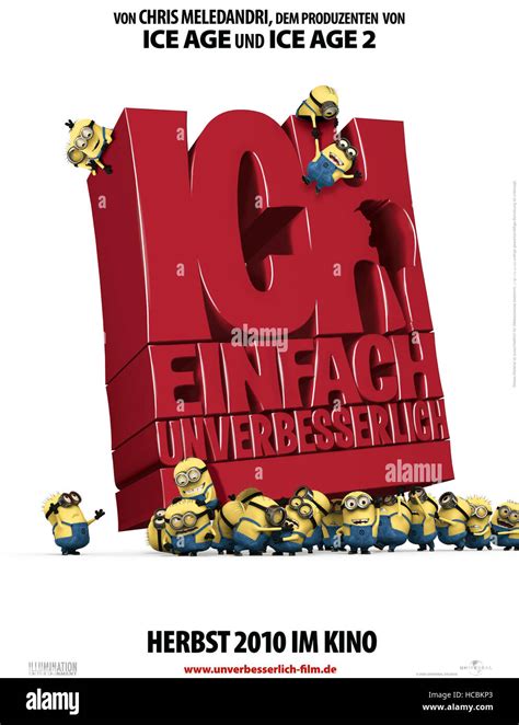 Despicable Me German Poster Art Featuring Minions 2010 © Universal