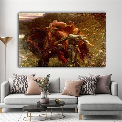 La Belle Dame Sans Merci By Sir Frank Dickseecanvas Printfrank Dicksee Artcanvas Reproduction