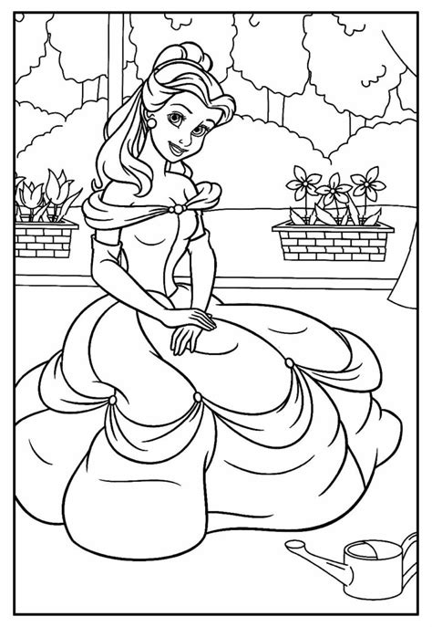 Princesa Bela Para Colorir - Desenhos da Princesa Bela para colorir - Bora Colorir
