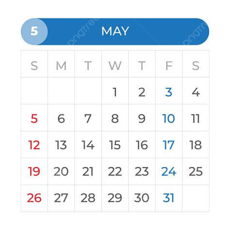 Calendar May 2024 Vector May 2024 Calendar May 2024 Calendar 2024 Png