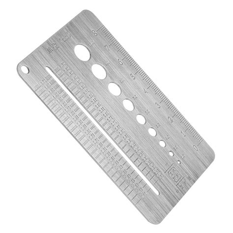 Payshingy Screw Gauge Plate Mm Stainless Steel Screw Gauge Plate