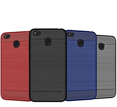 For Xiaomi Redmi X Case Silicone Carbon Fiber Heavy Shockproof Full