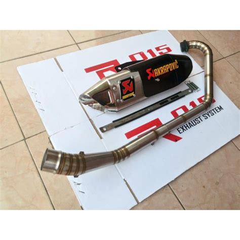 Jual Knalpot Akrapovic Tameng Carbon Full Set Vixon Xabre Byson