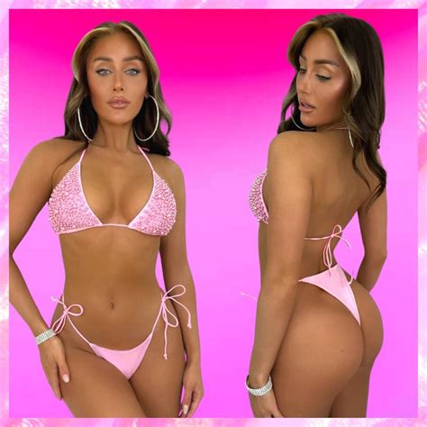 Pearl Bikini Set Elegant Pink Swimwear For Every Occasion