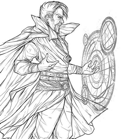 Desenho Do Doutor Estranho - Desenhos Marcantes Do Doutor Estranho Para Imprimir E Colorir/dado Para ...