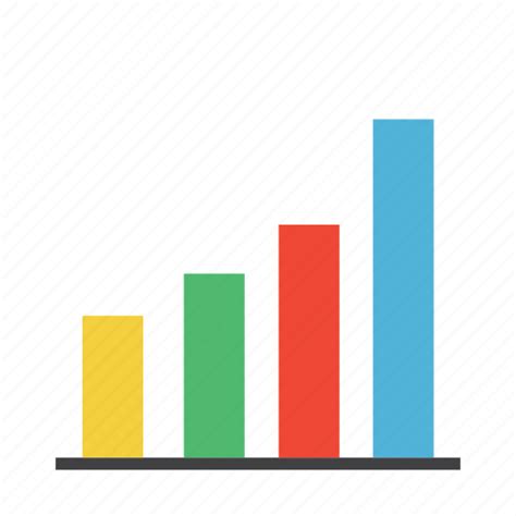 Bar Graph Icon Flat