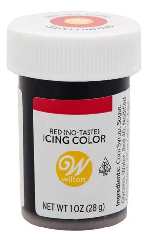 Colorante Alimentario En Gel Rojo Sin Sabor 1 Oz Wilton Cuotas Sin