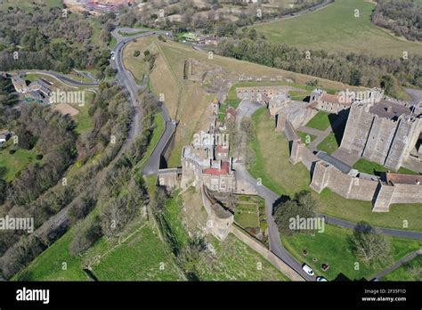 Dover Castle, aerial view Stock Photo - Alamy