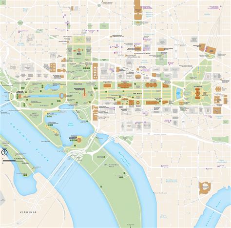 sightseeing map of washington dc