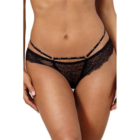 String En Dentelle Noire V 10098 Axami Lingerie Couleur Noir Taille