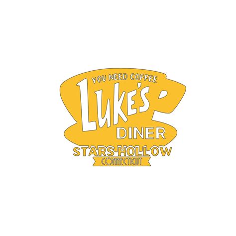 Lukes Diner Logo Decal Lukes Mug Decal Lukes Mug Etsy