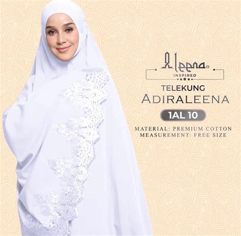 Telekung Aleena Prayer Veil Women S Fashion Muslimah Fashion Prayer