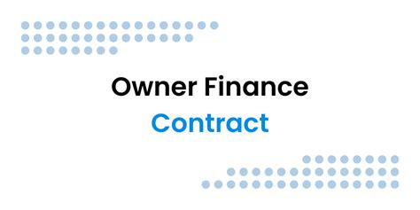 included   owner finance contract seller finance
