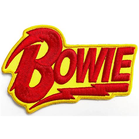 David Bowie Diamond Dogs 3d Logo Patch Fuzz Bayonne