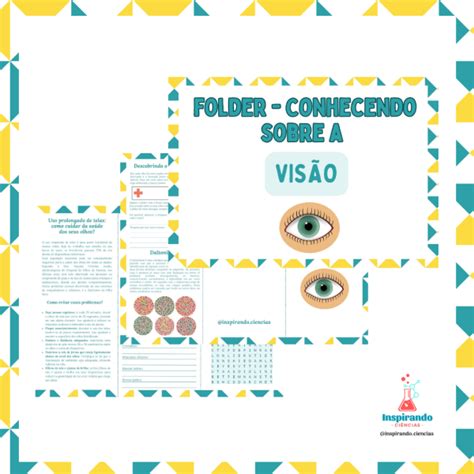 Atividades Sobre A Visão 3 Ano - Folder de atividades – Conhecendo sobre a visão | Inspirando Ciências