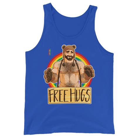 ADAM LIKES HUGS GAY PRIDE Unisex Tank Top Shop Bobo Bear