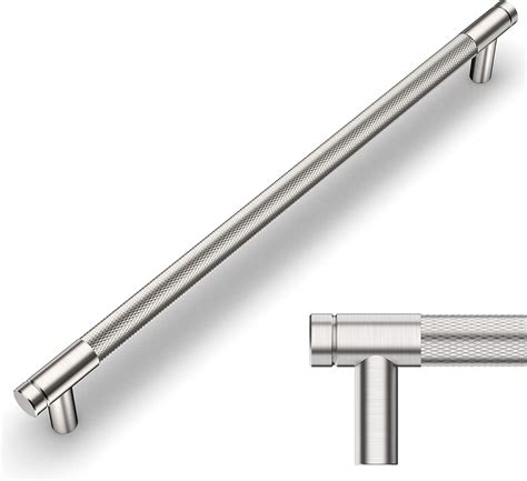 Amerdeco Pack Brushed Satin Nickel Knurled Cabinet Pulls Inch