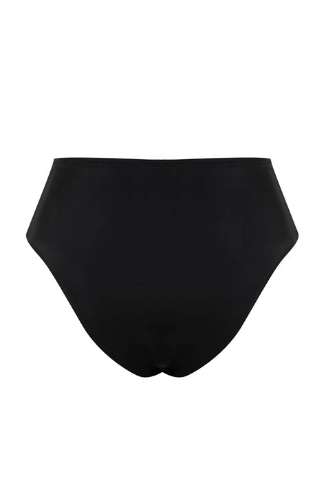 Trendyolmilla Siyah V Kesim Yüksek Bel Regular Bikini Altı TBESS BA Fiyatı Yorumları