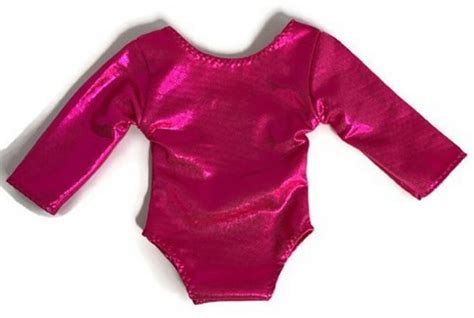 Metallic Hot Pink Gymnastics Leotard Doll Clothes For Inch Etsy