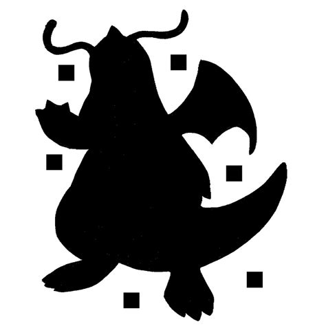 149 Dragonite Stencil 2d 3d Models Download Creality Cloud