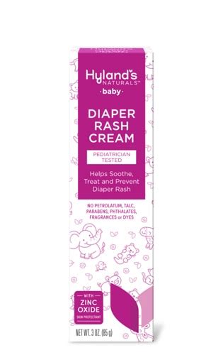 Hylands Naturals Baby Diaper Rash Cream 3 Oz Vitacost