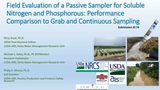 field evaluation   passive sampler pptx