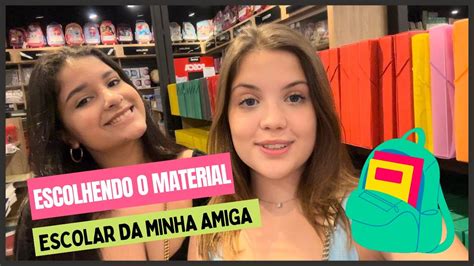 COMPRANDO MATERIAL ESCOLAR 2023 DA MINHA AMIGA Madu De Paoli YouTube