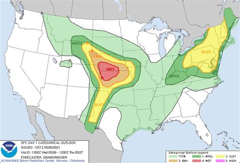 Weathergraphy™ Moderate Risk For Severe Weather Today