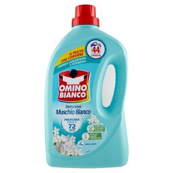 Omino Bianco Detersivo Lavatrice Liquido Muschio Bianco 44 Lavaggi