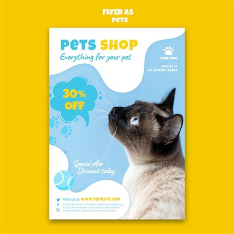 Free Psd Pets Shop Print Template