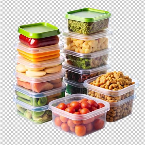 Premium Psd Snack Containers On Transparent Background