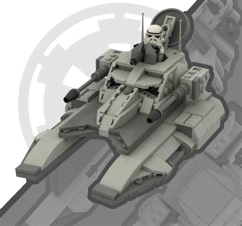 lego moc tx   imperial fighter tank minifig  scale