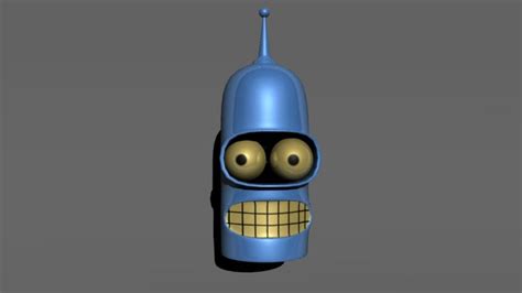 Bender From Futurama 3d Model 15 Unknown Fbx Obj Free3d