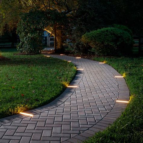 Paver Walkway LED Lights | Hardscape lighting, Outdoor living, Paver ...