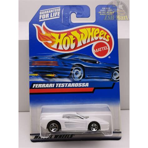 Hot Wheels Ferrari Testarossa White Shopee Malaysia