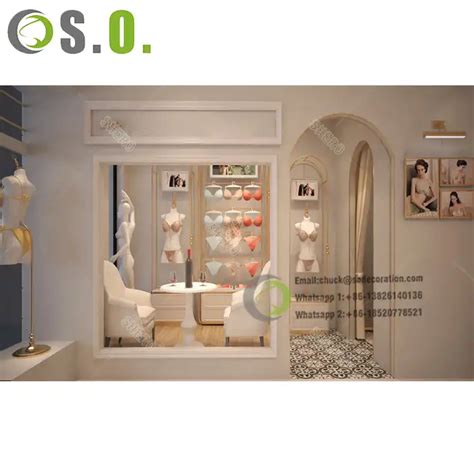 Modern Lingerie Display Shelf Hanging Clothing Metal Display Stand Underwear And Bra Display