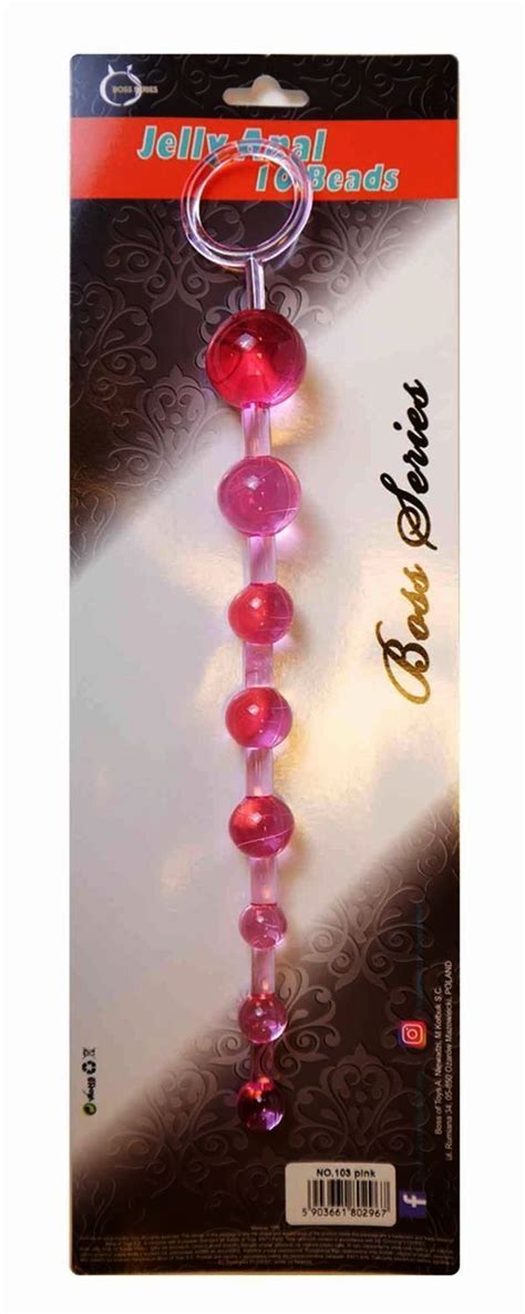 Boss Jelly Anal Beads Pink Bs