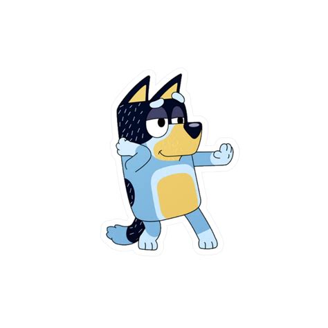 Bluey Bandit Dancing Stickers Etsy