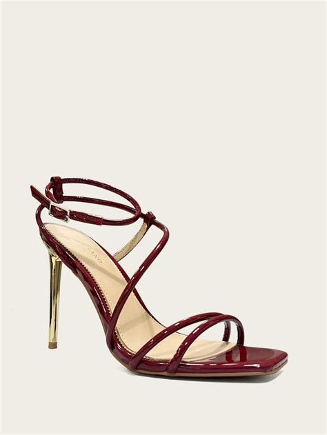 Strappy Burgundy Heels Deals