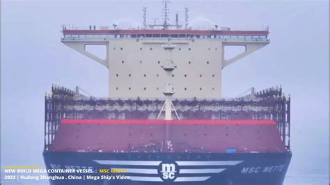 Msc Mette New Build Container Vessel Capacity Teu Youtube