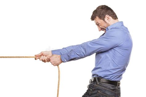 Man Pulling Rope Stock Photos Image 29593403