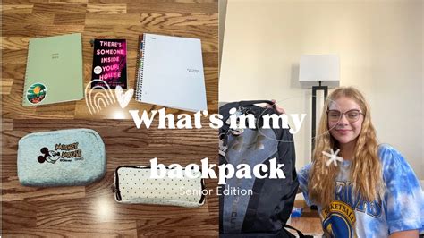 Whats In My Backpack Senior Edition YouTube