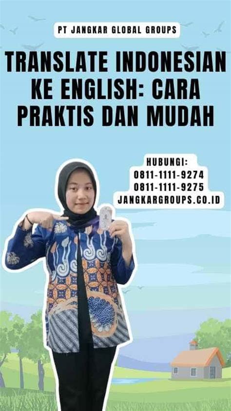 Translate Indonesian Ke English Cara Praktis Dan Mudah Jangkar