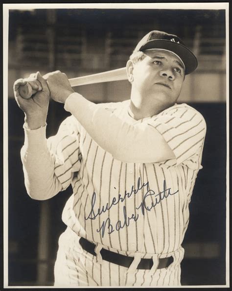 Finest Known Babe Ruth Autographed Photograph Beckett GEM MINT