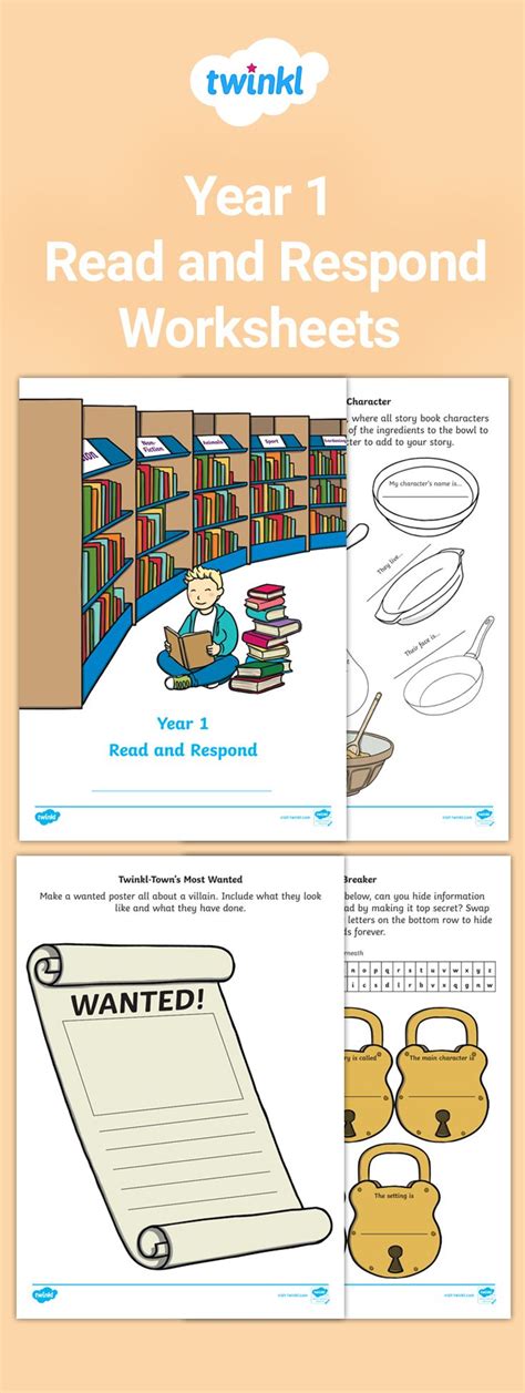 Year 1 Read And Respond Worksheets Reading Comprehension Reading