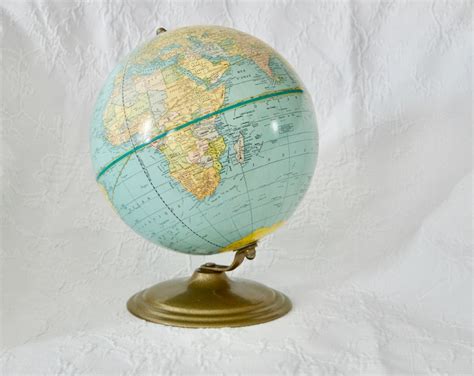 Rare Vintage French Universal Globe Terrestre No Globe Etsy