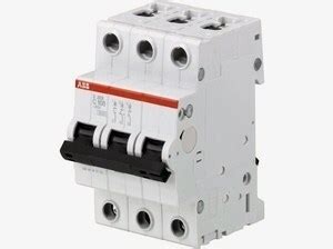 Модульный автоматический выключатель 3-фазный, C 100A - 35€, ABB, S203 ...