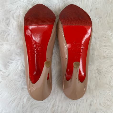Authentic Christian Louboutin Nude Alti Leather H Gem